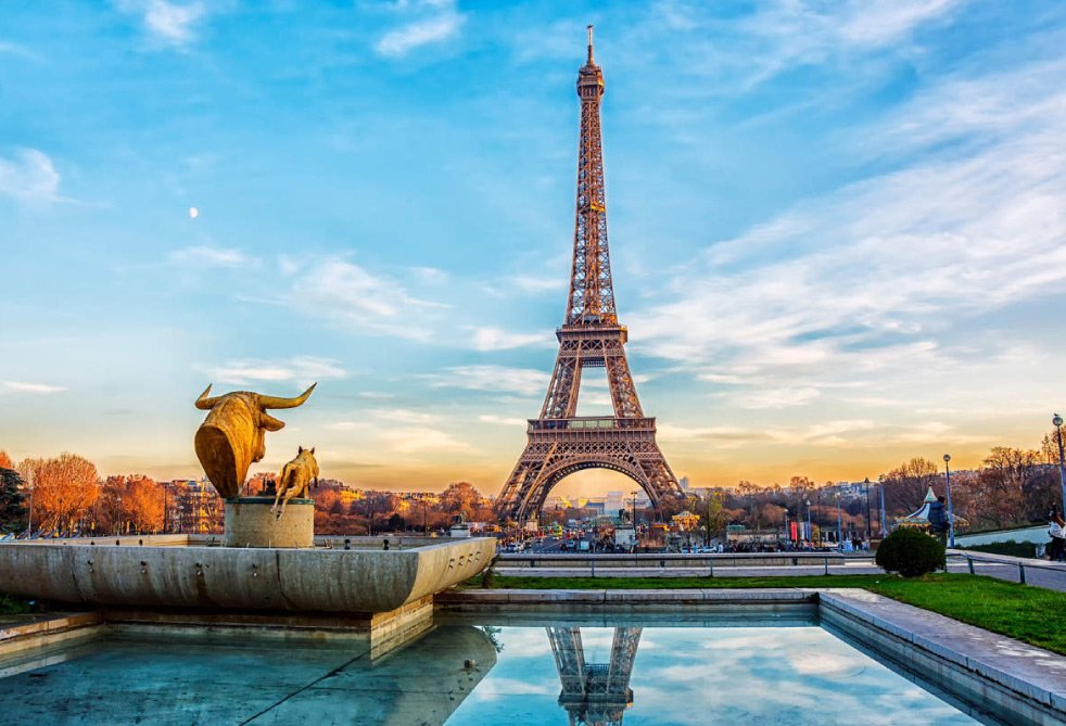 Vista de la Torre Eiffel en París